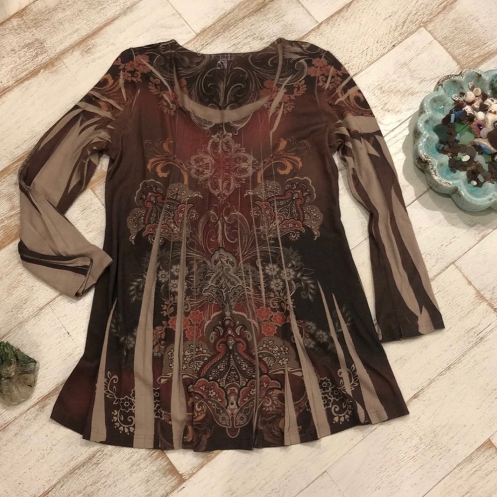 Pleated Babydoll top Medium